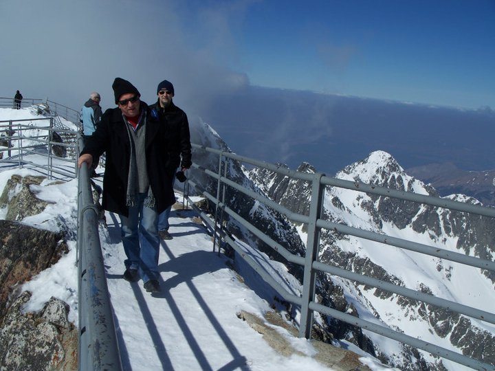 On top of the highest mountain in Slovakia