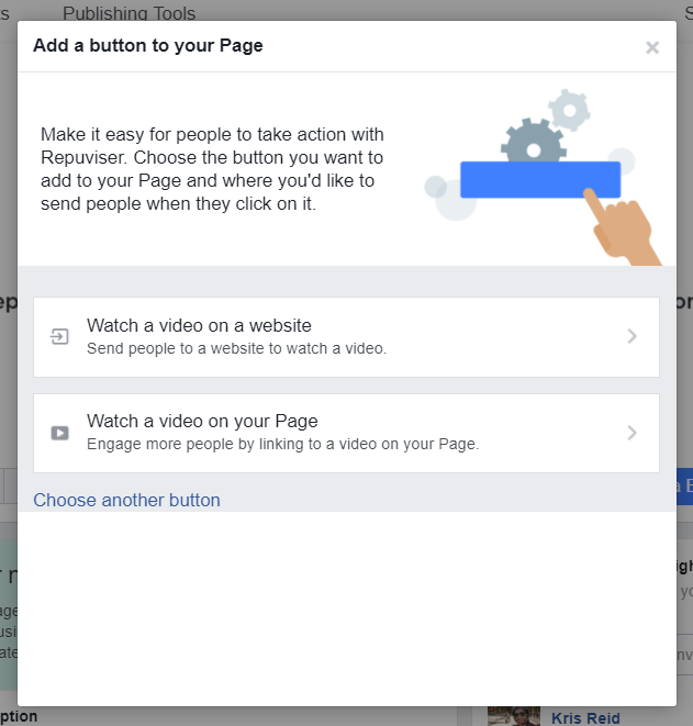 How To Set Up A Facebook Business Page - add a button selection