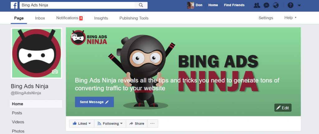 How To Set Up A Facebook Business Page - bing ads ninja