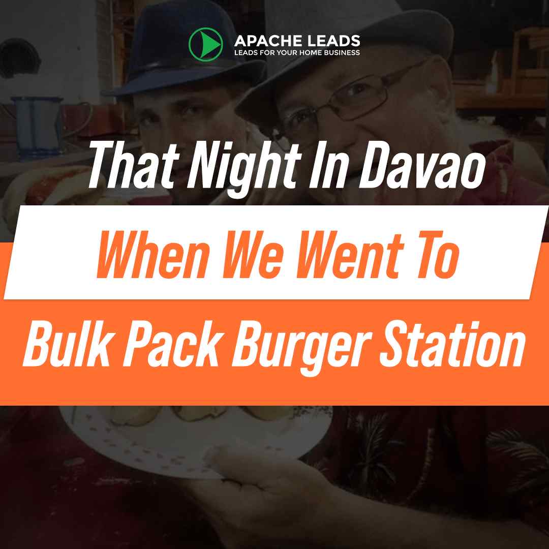 That Night In Davao When We Went To Bulk Pack Burger Station