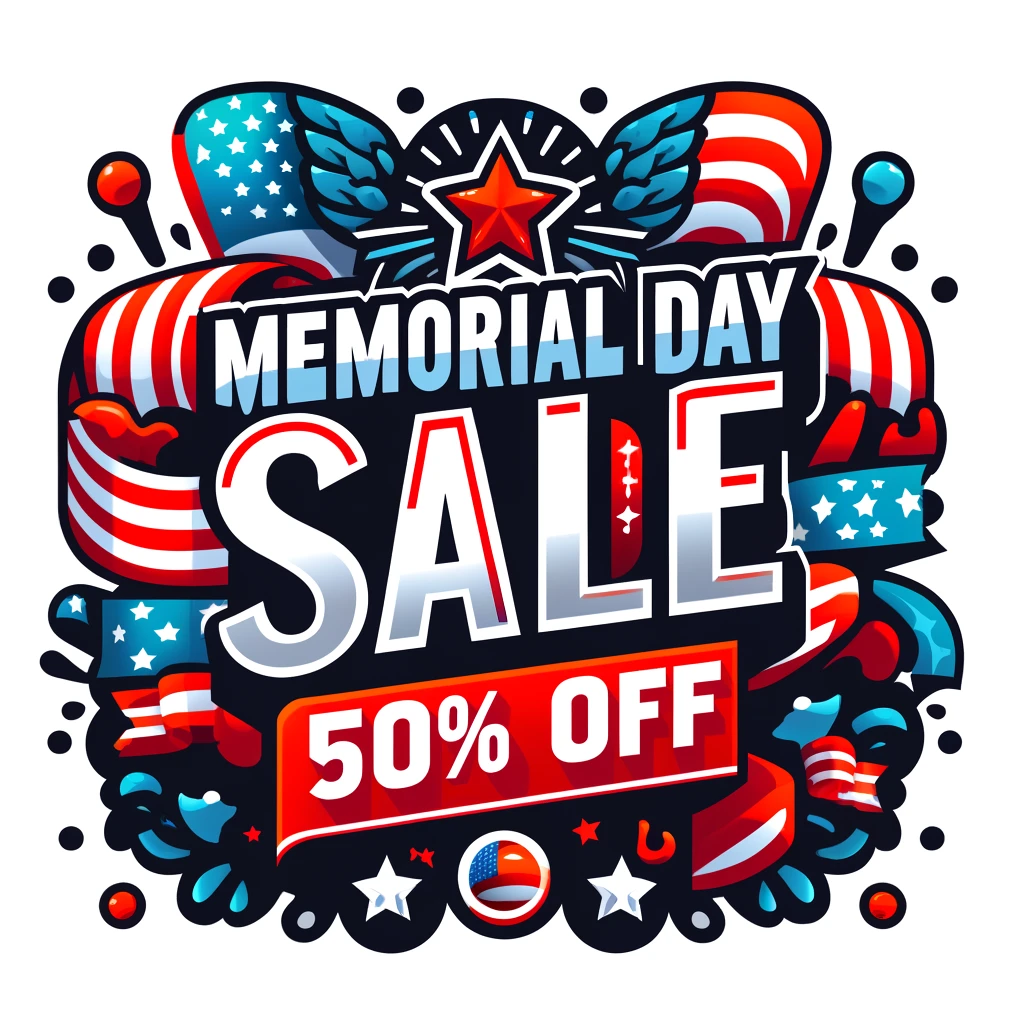 Memorial Day 50% Off Sale