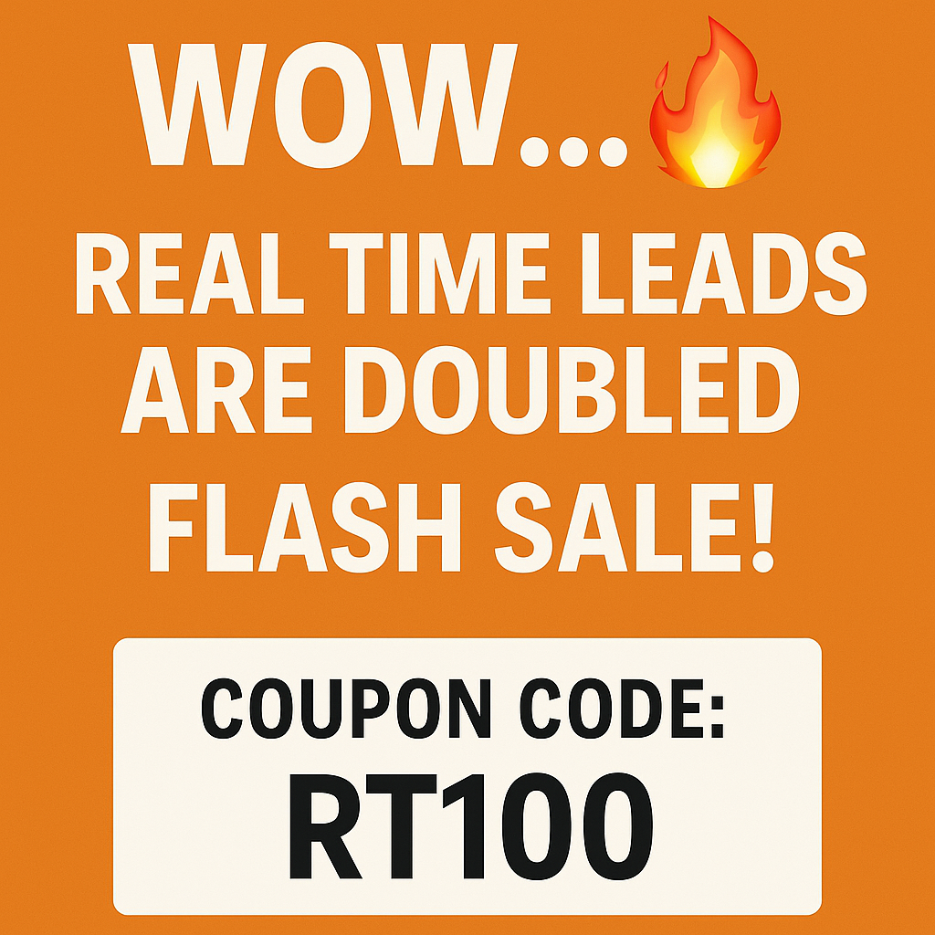 real-time-leads-doubled-flash-sale Double your Real Time Leads