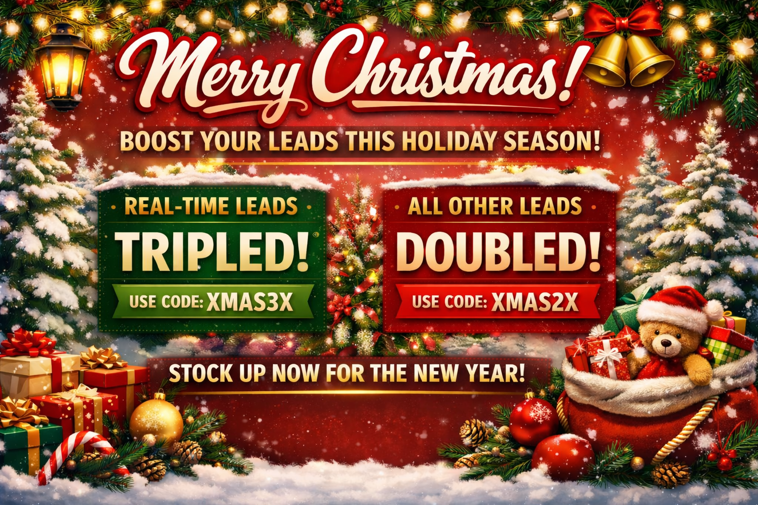 Merry Christmas MLM Leads Sale
