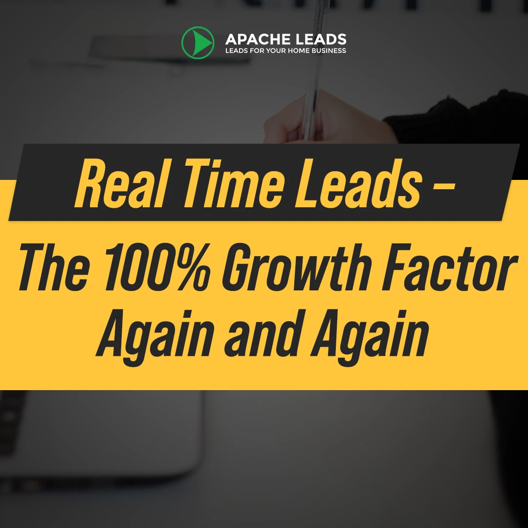 Real Time Leads – The 100% Growth Factor Again and Again