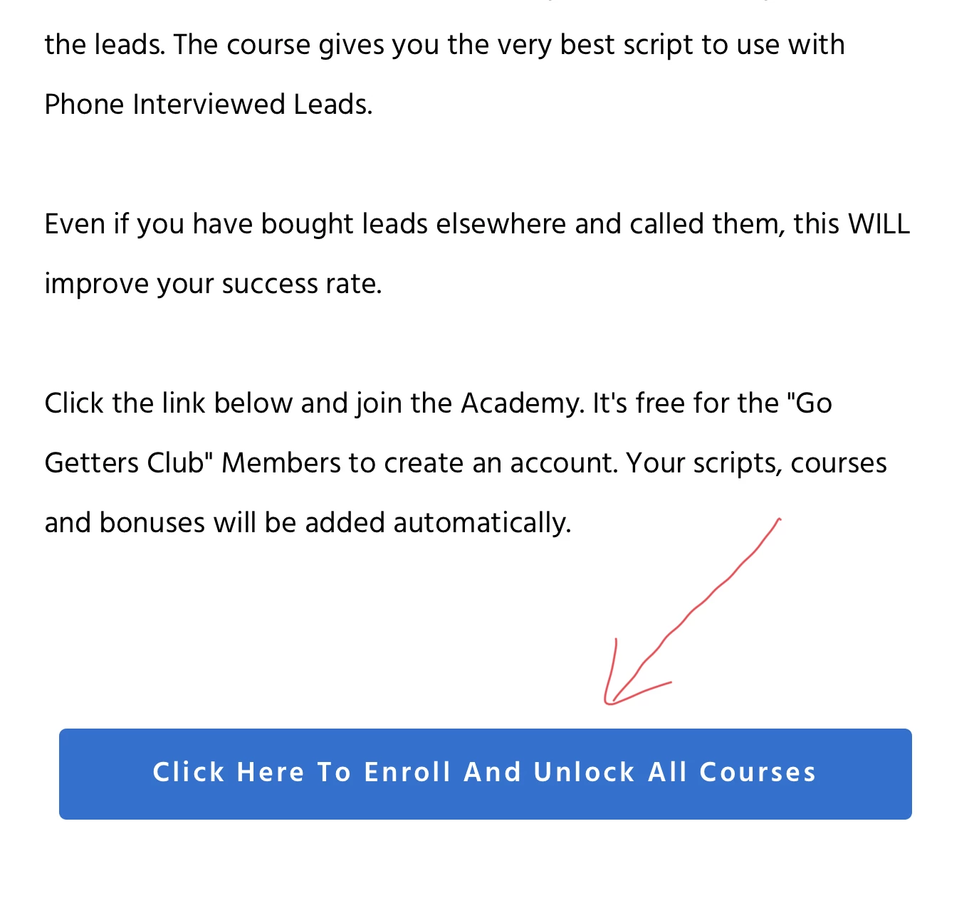 Go Getters Club Onboarding Page Go Getters Club Onboarding Page